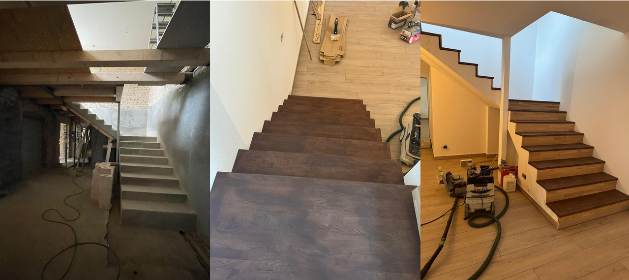 Fußbodenverlegung Detail